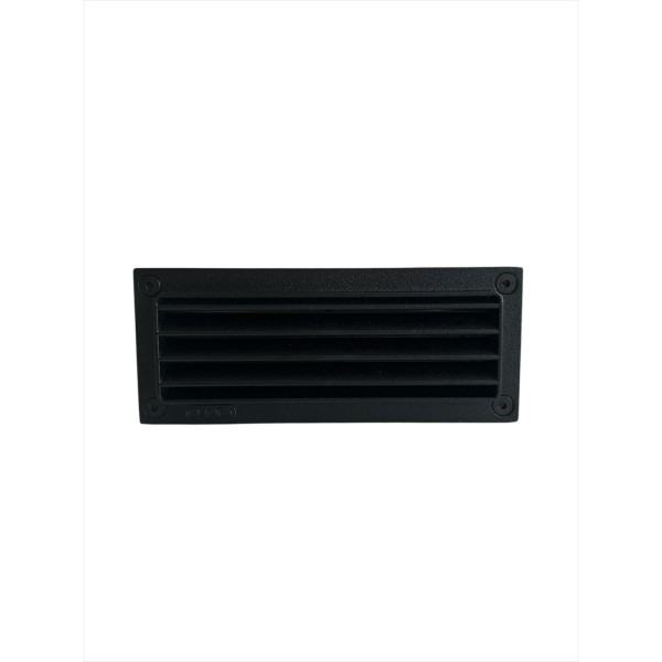 Simes S.4559.09 Minibrique rectangulaire avec grille noire 7w G23 IP54 Dim. 185 x 76 x 92